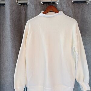 J. Crew Women’s White Crewneck Sweater